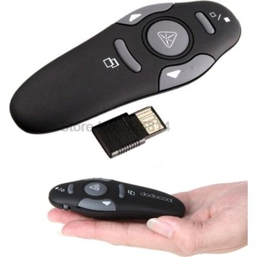 By DHL or EMS 50 pieces 2.4GHz Wireless USB PowerPoint PPT Remote Control Laser Pointer