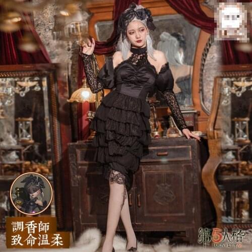 Game Idemtity V cosplay Costume Perfumer Vera Nair Dress Halloween Costume Set