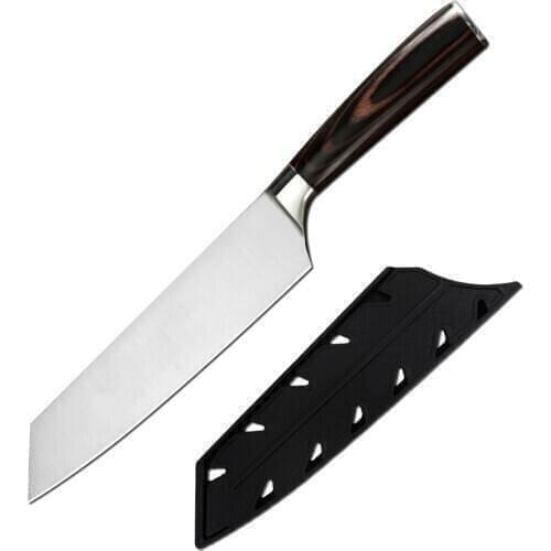 Gyuto kitchen Knives 7CR17 High Carbon Stainless Steel Knife Cleaver Slicer Santoku Beef Steak Knife Chef Cooking Knife Covers