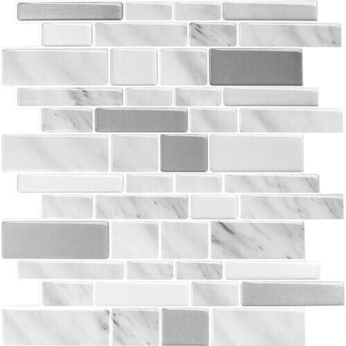 EasyTiles Cafe 2.5mm Decorative Wall Tiles, Toilet Waterproof Baffle, Kindergarten Decorative Wall Stickers -1 Sheet