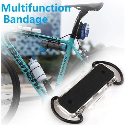 Bicycle Multifunction Mount Bracket Bandage Bike Light/Tool/Tube/Pump/Mobile phone/Energy gel/Di2 Battery Carry Mount Base