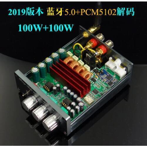 2019 Breeze Audio New BA100 HiFi 2.0 Digital Audio Amplifier Dual TPA3116 100W*2 Bluetooth 4.2/5.0 Individual Tune Adjustment