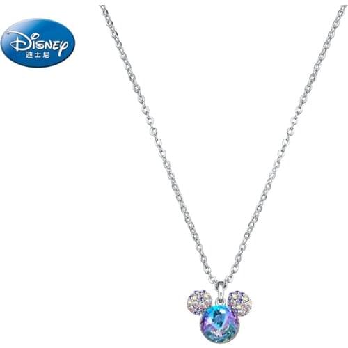 Disney New Necklace Female Simple Clavicle Necklace Mickey Small Pendant Ins Trendy Summer Fashion Gift Girlfriend New Gift