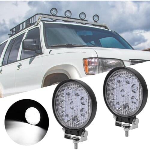 1 Pair Durable Waterproof IP67 Led Work Light For Truck Trail Off Road ATV Cross-Country Car Outdoor 2700LM 6000K Working Light
