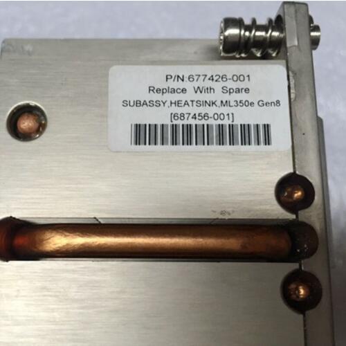 677426-001 687456-001 Server heatsink for ML350e Gen8 v1 v2 CPU Processor cooler 677426-001 687456-001 for ML350e Gen8 heatsink