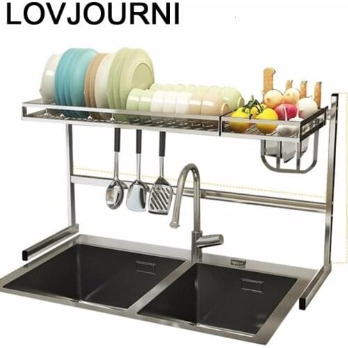 Rangement Organizer And Afdruiprek Cosina Keuken Stainless Steel Mutfak Organizador Cocina Cozinha Kitchen Storage Rack Holder