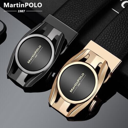 MartinPOLO Designer Belts Men High Quality Male Genuine Leather Strap Waist Luxury Brand Wedding Belt Ceinture Homme MP3801P