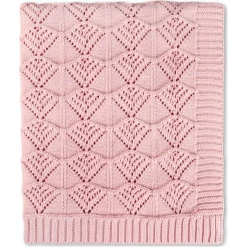 Seashell Pink Knitwear Blanket
