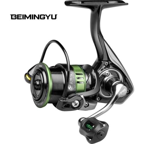 BEIMINGYU Fishing Reel Ultralight Spinning Reel Profession Bait Finesse System 800 1000 10KG Max Drag Fishing Accessories