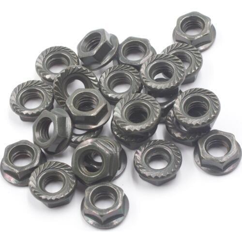 M6 Non-spinning washer M6 Metric Thread Hex Flange Nuts Screw Fastener 6mm Metal Screw Retainer Turn buckle