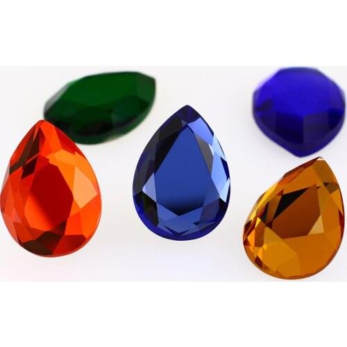 15pcs 10*14mm Teardrop Flatback Rhinestones Stick Crystals Stones Glass Strass For DIY Clothes Crafts Nailart Decoration