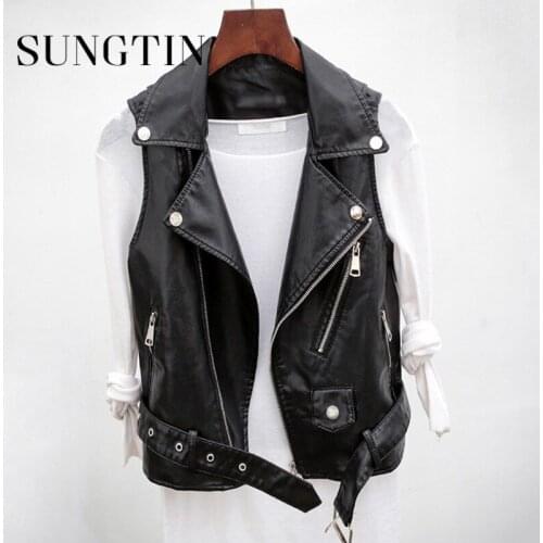 Женские кожаные жилеты Sungtin China At AliExpress