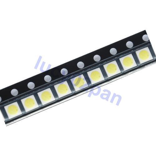 100PCS/LOT EVERLIGHT LED 1W 3030 3V lamp beads LCD TV Backlight Lamp beads cool white With Zener Pressure for TV Repair