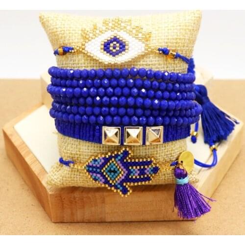 ZHONGVI MIYUKI Bracelet For Women Handmade Gold Rivet Bracelet Punk Jewelry Pulseras Mujer Moda Tassel Instagram Fashion Gift