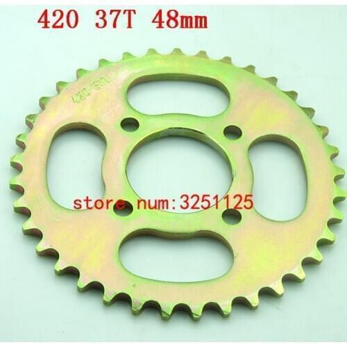 420 48 mm 37T tooth rear chain sprocket Gear wheel plate for 90CC-160cc YCF SDG Thumpstar atv quads Stomp pit dirt bike