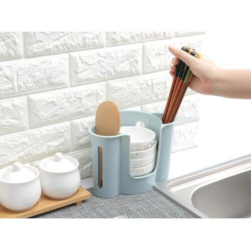 1PC Kitchen Draining Bowl Dish Drainer Drying Rack Basket Chopsticks Holder Dish Kitchen Storage Rack LF 207