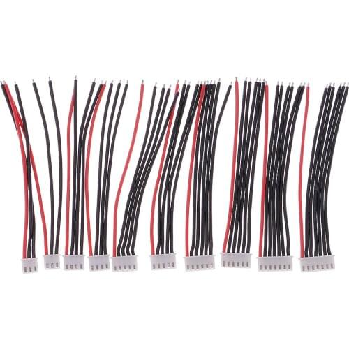 10 Balancer Cable Lipo Battery Coupling JST XH Socket 2s-6S Cable Accessories