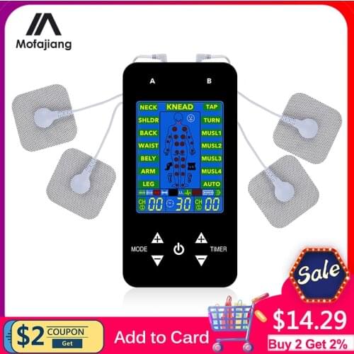 12/15 Modes Tens Machine Unit Electrode Pads for Pain Relief Pulse Massager Electric EMS Muscle Stimulation Electroestimulador