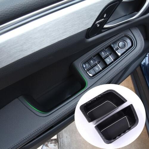 For Porsche Macan 2014-2020 Front Inner Door Armrest Storage Box Container Holder Car Accessories