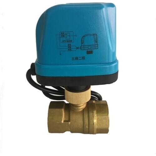 Two way Electric Ball valve DN15 DN20 DN25 DN32 AC220V Brass Motorized Ball Valve water