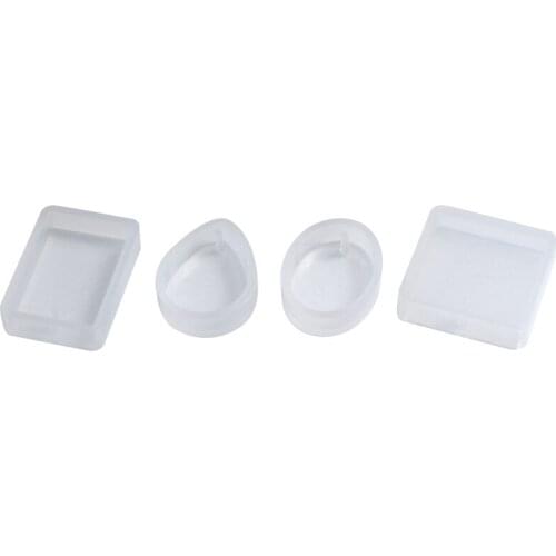 15 Pack Silicone Resin Pendant Mould Jewellery Molds With Hanging Hole For Diy Jewelry Craft Making 5 Shapes