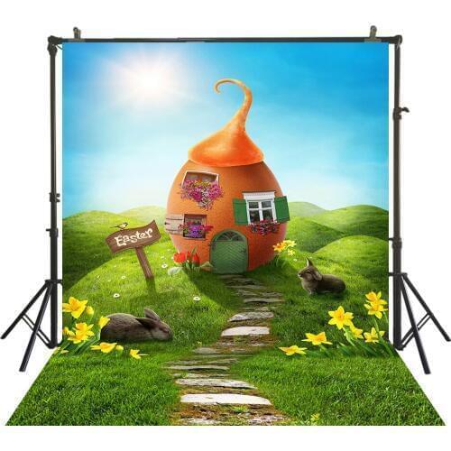 HUAYI Easter Day Photography Backdrop Newborns Baby Child Easter Spring Photo Booth Background Studio Portraits Backdrop W-3829