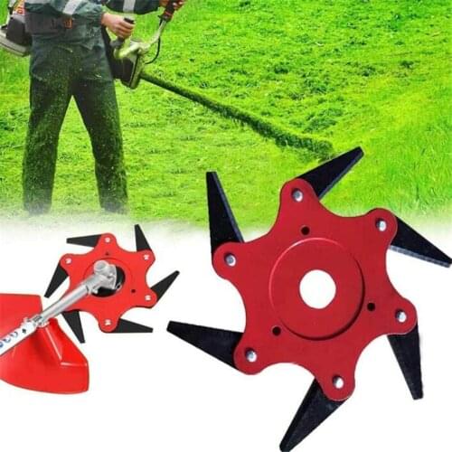 Lawn Mower Head Six-leaf Whirlwind Blade Grass Knife Agricultural Household Weeder Supplies Accessories