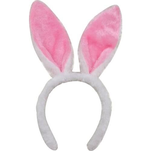 Easter Bunny Ears Headwear for Women Girls Rabbit Ears Headband Kawaii Hair Accessories Lolita Accessories Festival Hair Props