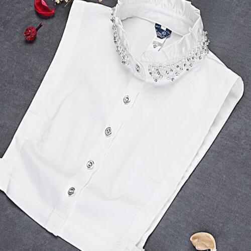 Korean lastest fashion False Collar Ladies Removable exaggerated fake shirt sweater high-quality bead crystal collier femme