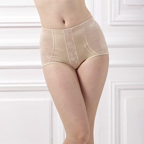Mid-rise Shapewear Women Body Shaper Tummy Slimming Butt Lift Waist Trainer Underwear Sexy Lace Belly Control Thighting Panties