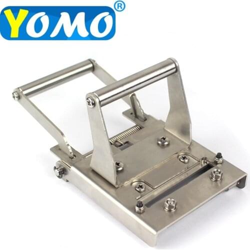 Free shipping metallic edge banding cutter wood pvc edge band end cutting device for straight and round PVC cut curve
