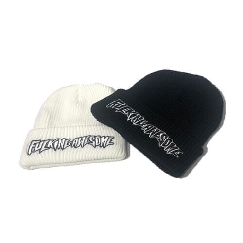 New Fashion Men Women FUC Awesome Embroidery Winter Beanies Knit Turban Skullies Streetwear Hip Hop Bone Korean hat 2020