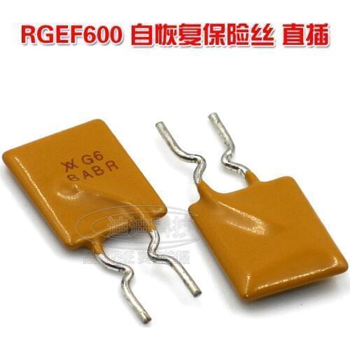 PPTC Self-Recovery Fuse RGEF600 GF600 16V 6A Direct Interpolation