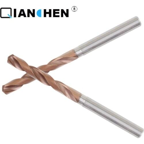 External Cooling Internal Cooling Outlet Drill Tungsten Steel Solid 3mm-4.76mm Carbide Outlet Triple Diameter 5D Bit 1 Pieces