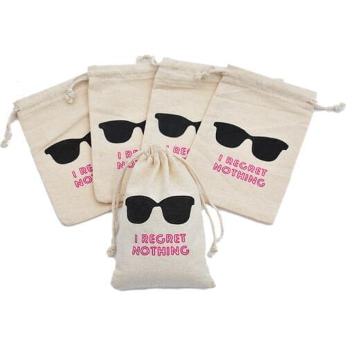 100pcs I Regret Nothing Hangover Kit Bags Wedding Favors Gifts For Guests Holder Bag Bachelorette Hen Party Supplies