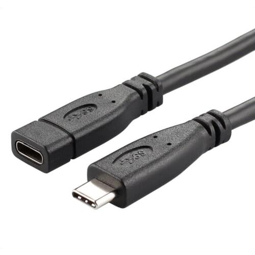 20cm Usb3.1 male to female data cable Standard 16-core Type-C 3.1Gen2 extension cable