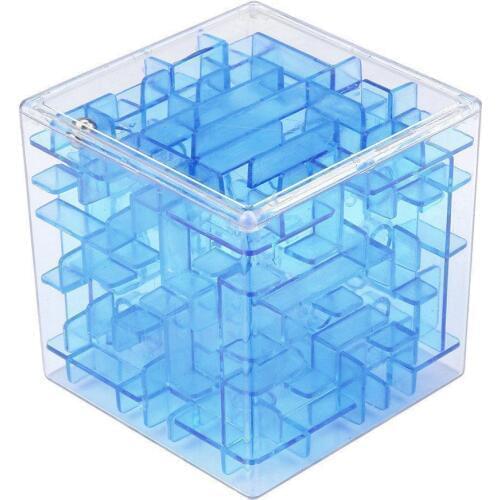 3D Mini Speed Cube Maze Magic Cube Puzzle Game Cubes Magic Learning Toys Labyrinth Rolling Ball Toys For Children Adult