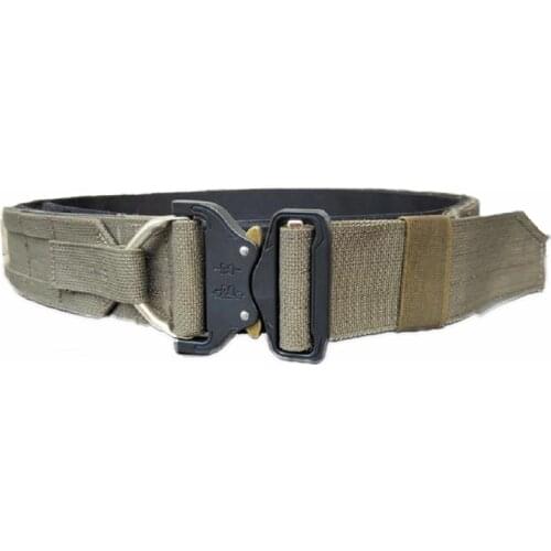 5.0CM ( 2 Inch) Wide CS Outdoor Military Army Fighter Belt Hunting Shooter Belt Double Layer Hard NL6 Material