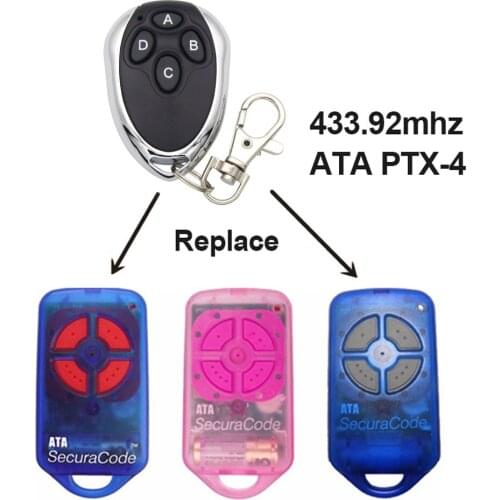 ATA PTX4 PTX-4 433.92MHz Remote Control Rolling Code ATA 433mhz Remote