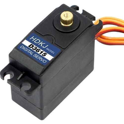 HDKJ D3615 56G Torque 15kg . Metal Gear Digital Standard Servo 180 Degree Rotation 4.8v-7.2v for DIY RC Car Boat Robot F16685