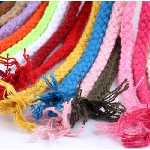 5mm Cotton Cord Eco-Friendly Twisted Rope High Tenacity Thread DIY Textile Craft Woven String Home Decoration Touw 5M/lot