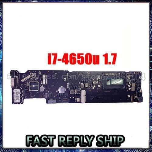 Good Work System Board For Macbook Air RAM 2013 2014 Year Motherboard 13.3" A1466 i7 Logic Board 1.7 GHZ 8 GB 820-3437-B