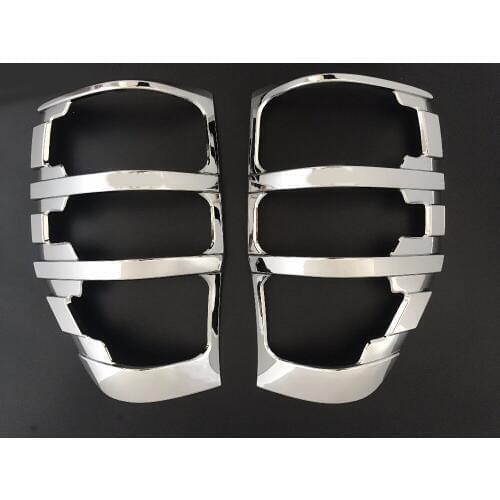 Chrome Strips For Ford Ranger T6 accessories Tail Lights Covers Lamp Trim For Ford Ranger T6 2012-2016 Car Styling Plate Parts