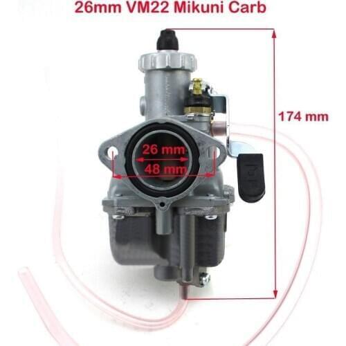 JXLCLYL Mikuni VM22 26mm Carburetor Carb For 125cc 140cc Dirt Pit Bike SSR PIRANHA