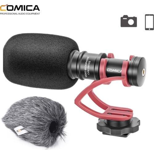 COMICA CVM-VM10II Micro Cardioid Condenser Shotgun Microphone for Android Smartphones for Canon Nikon Sony DSLR Camcorder Mic