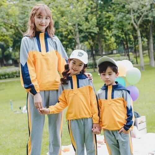 2020 Spring Mom Son Baby Outfits Family Matching Jackets+pants 2pcs Sets Clothing Family Mother and Daughter Sport Clothes Shirt