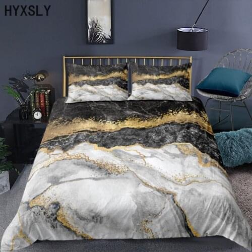 Marble Texture Bedding Set Queen King Colorful Print Duvet Cover Quicksand Bed Covers 2/3-Pieces Luxury Bedspread Dropshipping