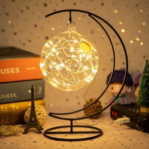 Creative LED luminous lucky star wishing bottle cork glass bottle luminous drifting bottle hanging bottle home decoration gift