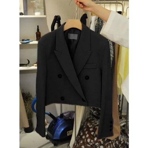 LANJING Women's Double-breasted Blazers