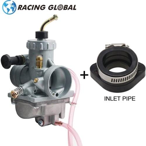 ALCON-Racing VM24 DT125 elbow Carburetor with Intake Adapter For Yamaha DT100 DT125 DT175 MX175 RT100 Enduro Big Wheel 200